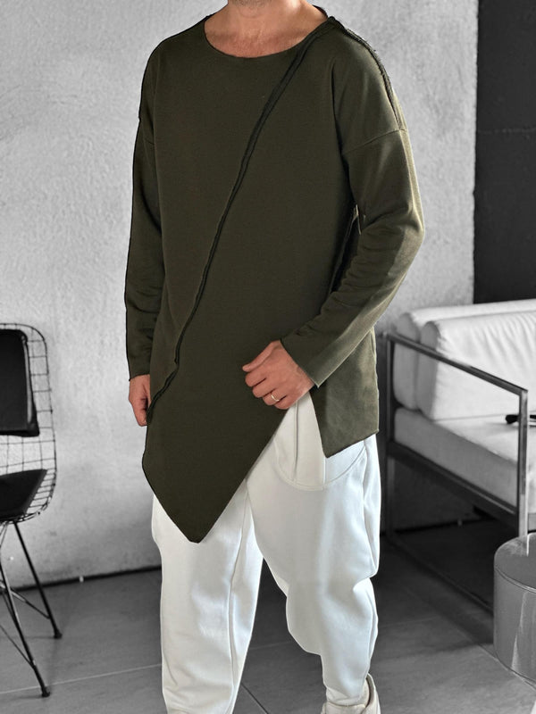 Asimetrik Haki Sweat COC2405