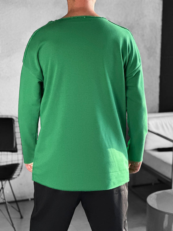 Asimetrik Yeşil Sweat COC2411
