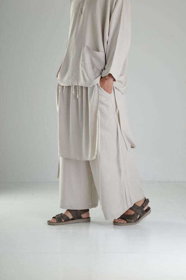 Bej Bol Kalıp Tokyo Şalvar Pantolon COC1275