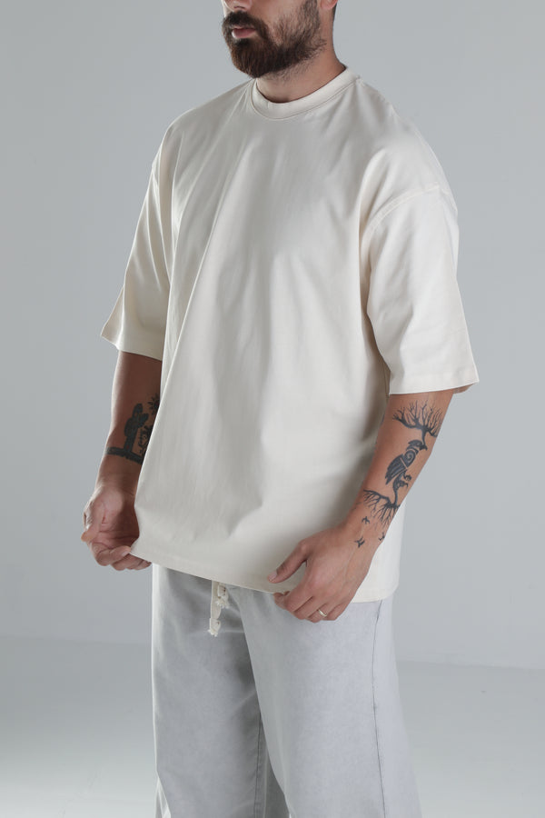 Bej Oversize T-Shirt COC1481