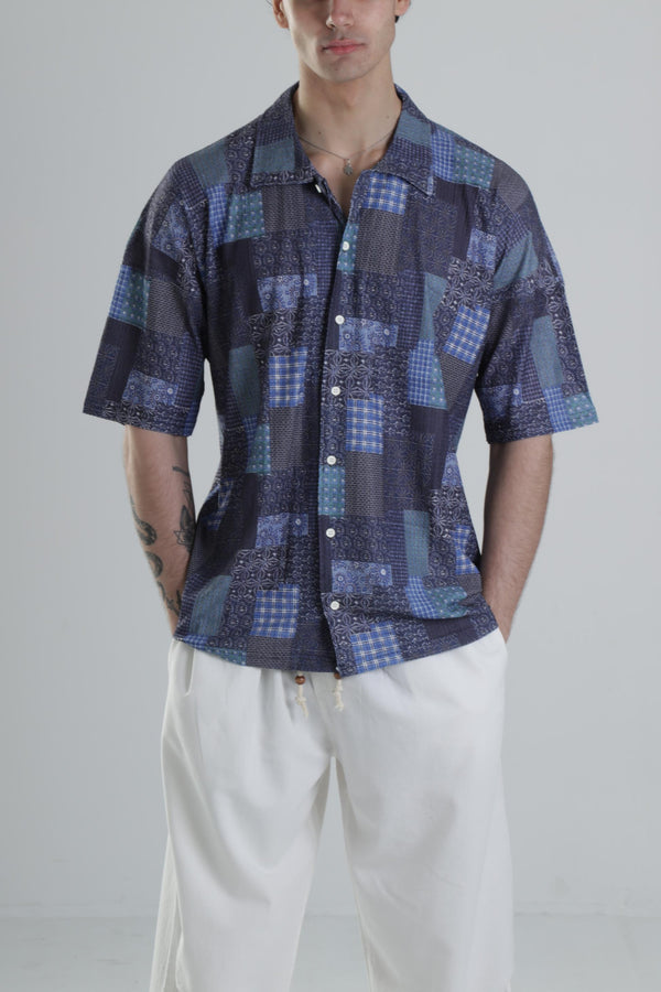 Bürümcük Kumaş Desenli Gömlek COC2476