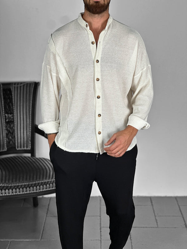 Buldan Kumaş Bej Spor Gömlek COC1708