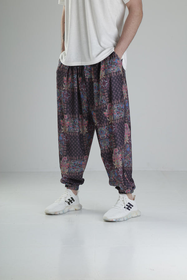 Çiçek Desenli Pileli Yarım Şalvar COC2341