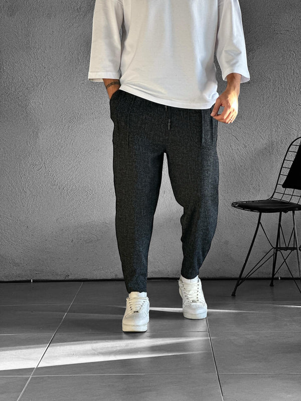 Cep Detaylı Desenli Baget Pantolon COC2494