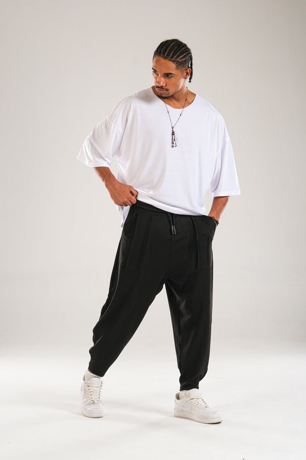 Cep Detaylı Siyah Baget Pantolon COC2305