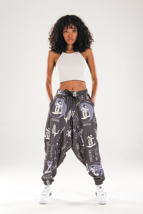 Chinese Desenli Spor Şalvar COC1116