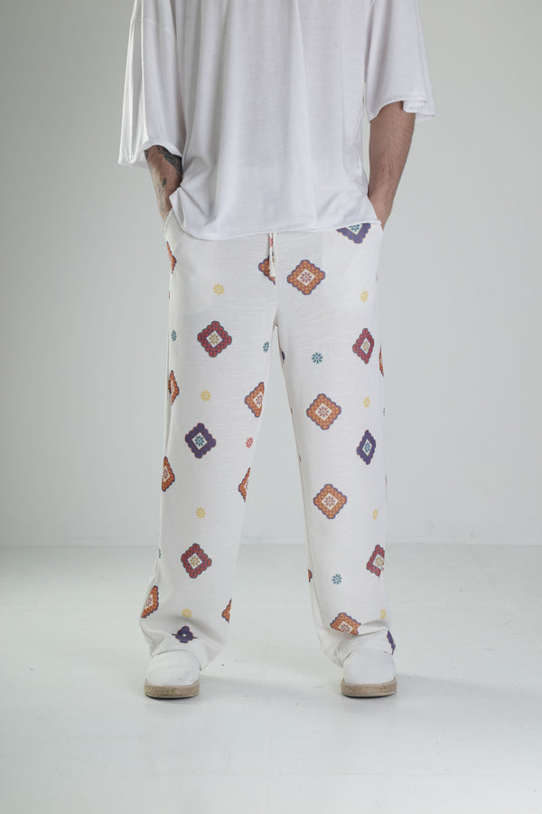 Desenli Baggy Pantolon COC2361