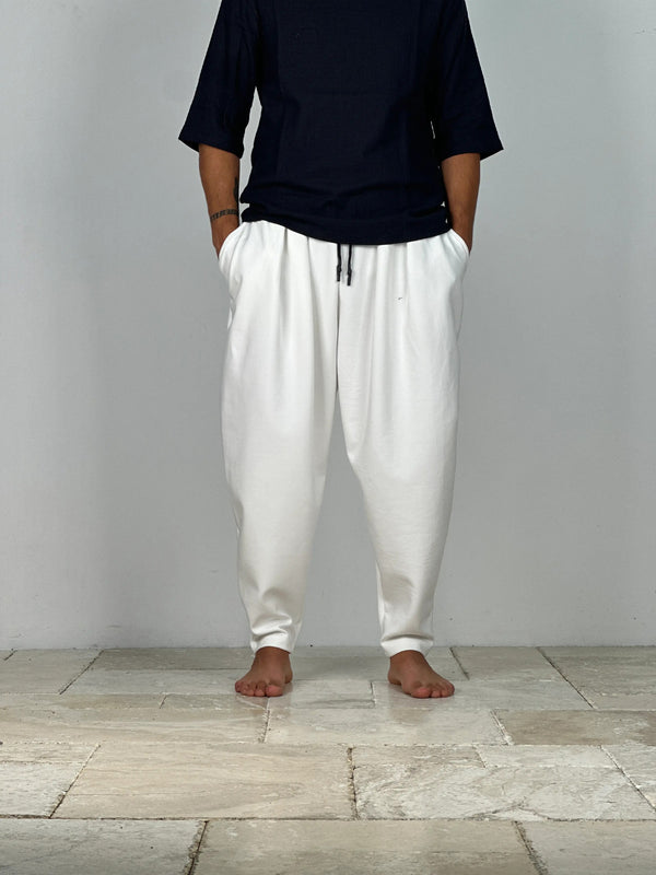 Ekru Pileli Yarım Şalvar COC1273