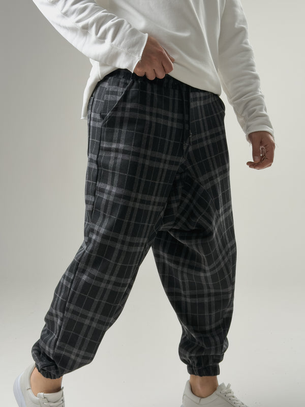 Erkek Ekose Spor Şalvar COC2575