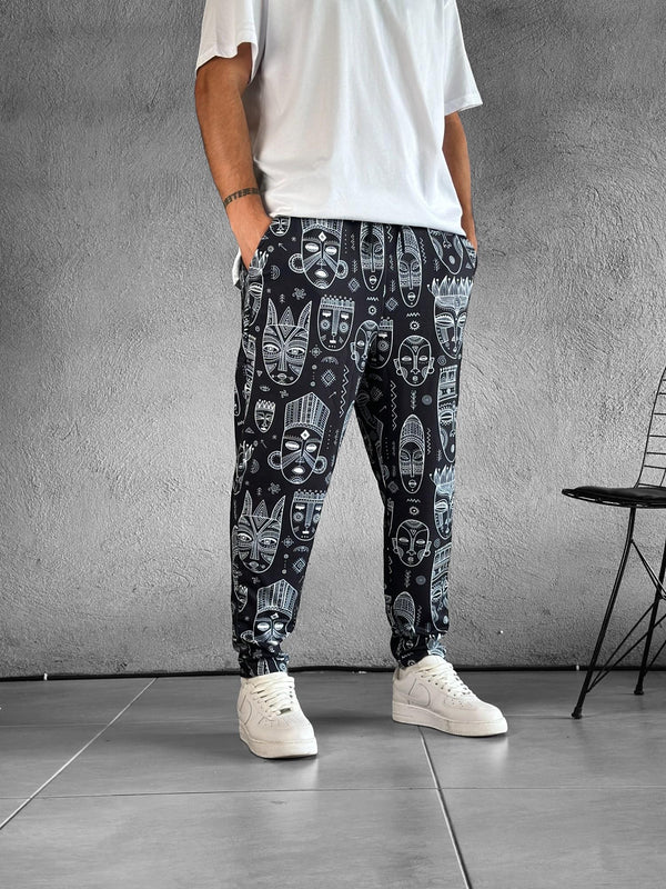 Erkek Etnik Desenli Pantolon COC1788