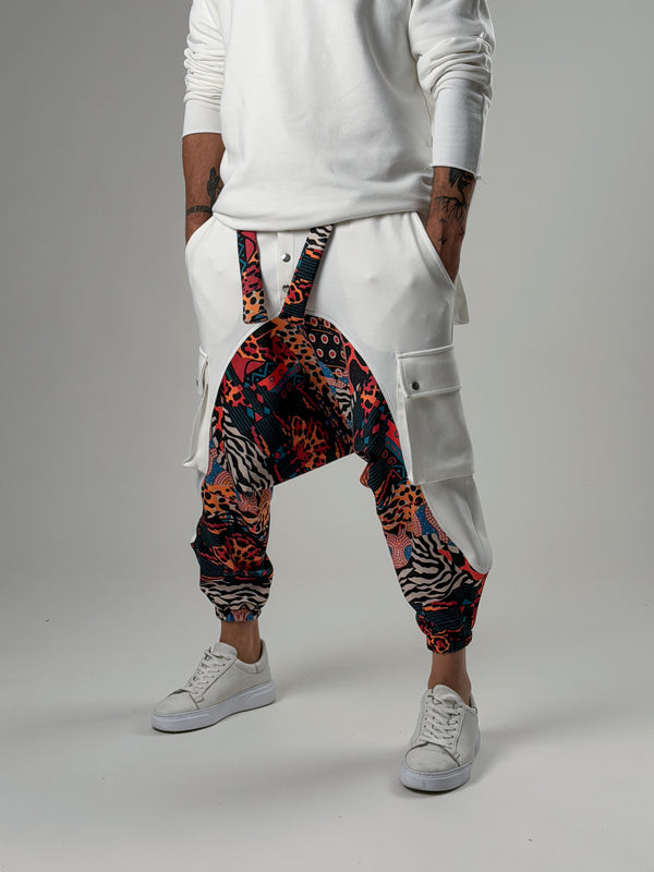 Erkek Garni Etnik Desenli Spor Şalvar COC2571