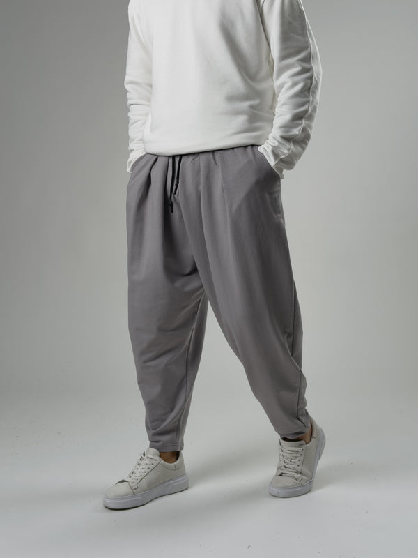 Erkek Gri Pileli Yarım Şalvar COC2576