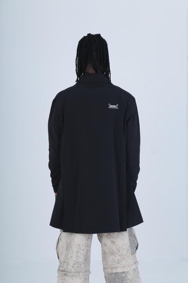 Erkek Premium Kalite Paraşüt Kumaş Siyah Ceket COC2204