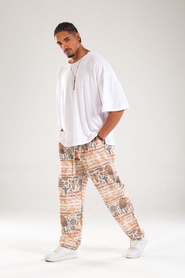 Etnik Desenli Amazon Baggy Pantolon COC1121
