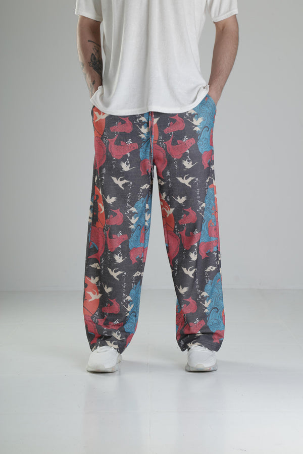 Etnik Desenli Baggy Pantolon COC2226