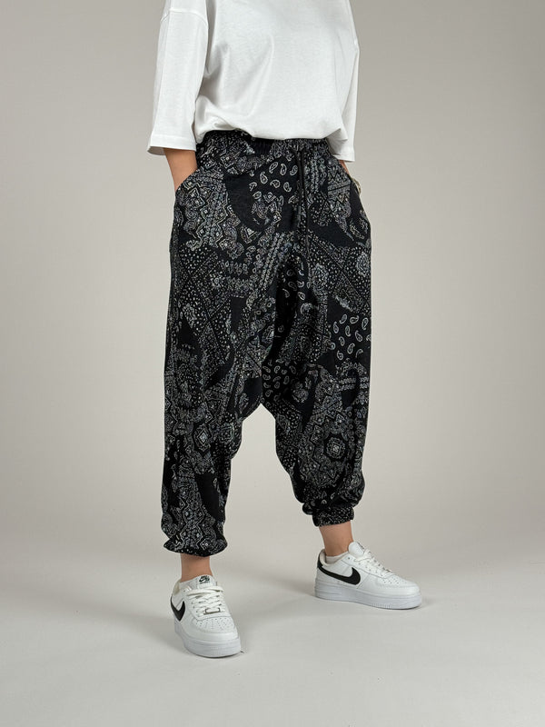 Etnik Desenli Kadın Şalvar Pantolon COC1095