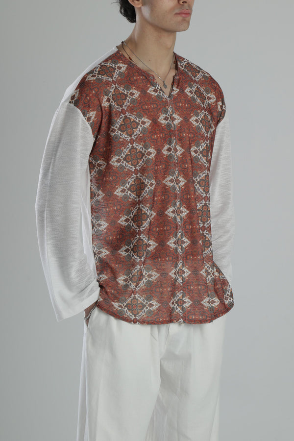 Etnik Desenli Yazlık Sweat COC2261