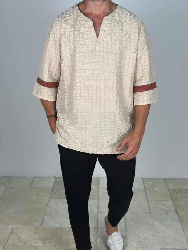 Fakir Kol Bej T-Shirt COC2266