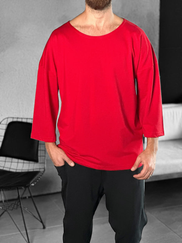 Fakir Kol Kırmızı Bohem T-Shirt COC2270