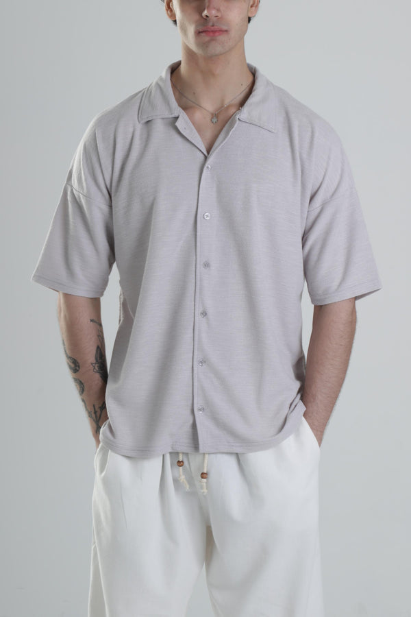 Gri Pamuklu Gömlek COC2122