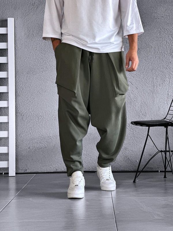 Haki Yeşil Avangard Şalvar COC2135