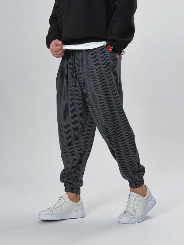 İnce Çizgili Pileli Erkek Yarım Şalvar COC2535