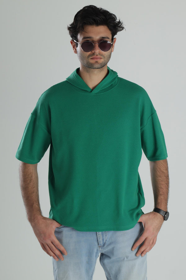 Kapüşonlu Fakir Kol T-Shirt COC2180