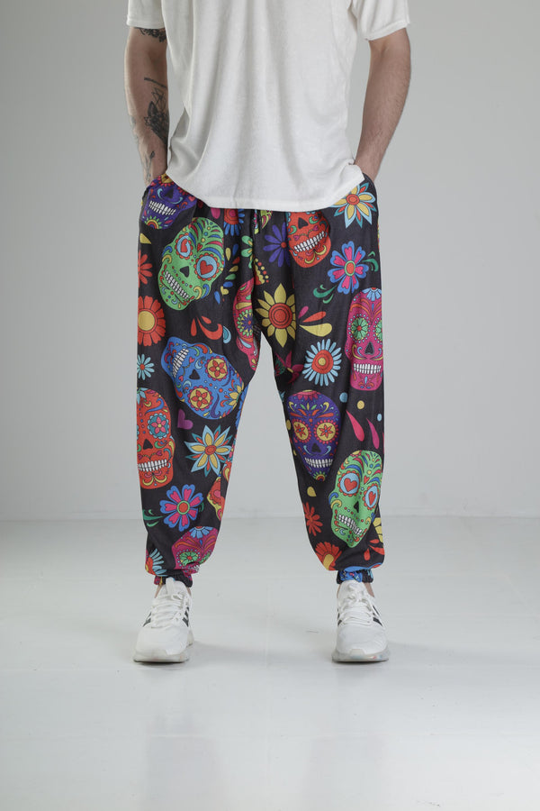 Kurukafa Desenli Pileli Yarım Şalvar COC2007