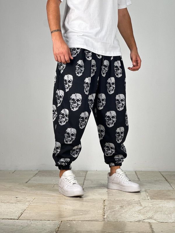 Kurukafa Desenli Pileli Yarım Şalvar COC1526