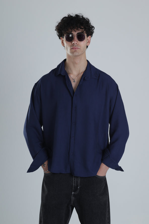 Lacivert Tensel Spor Gömlek COC1392