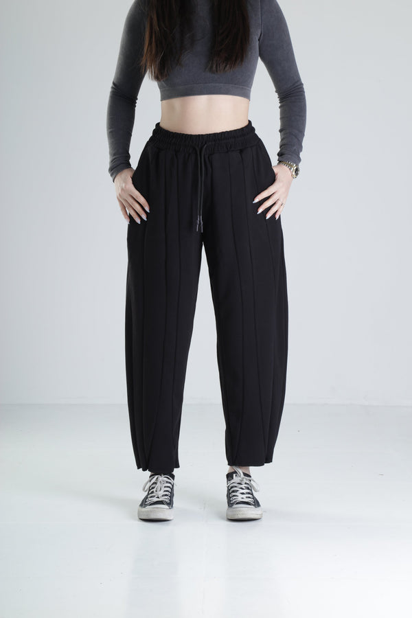 Likralı Siyah Tasarım Pantolon COC2027