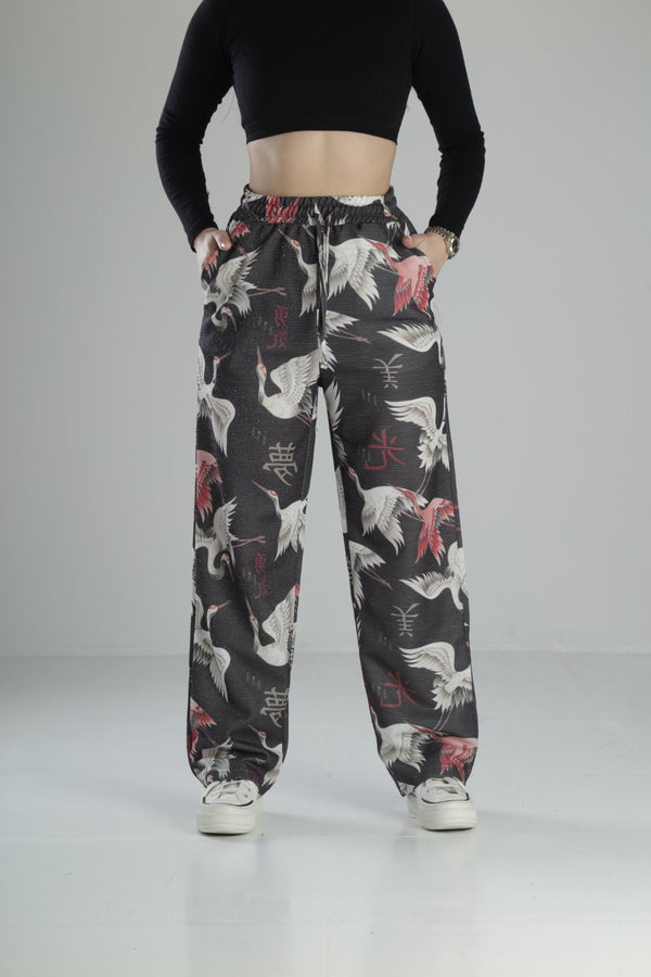 Özgürlük Desenli Baggy Pantolon COC2076