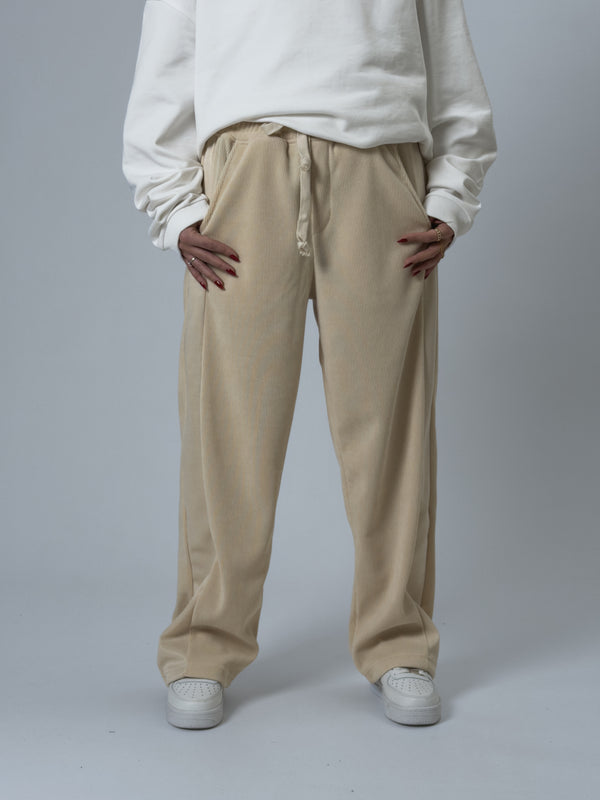 Oversize Bej Kadın Baggy Eşofman COC2530