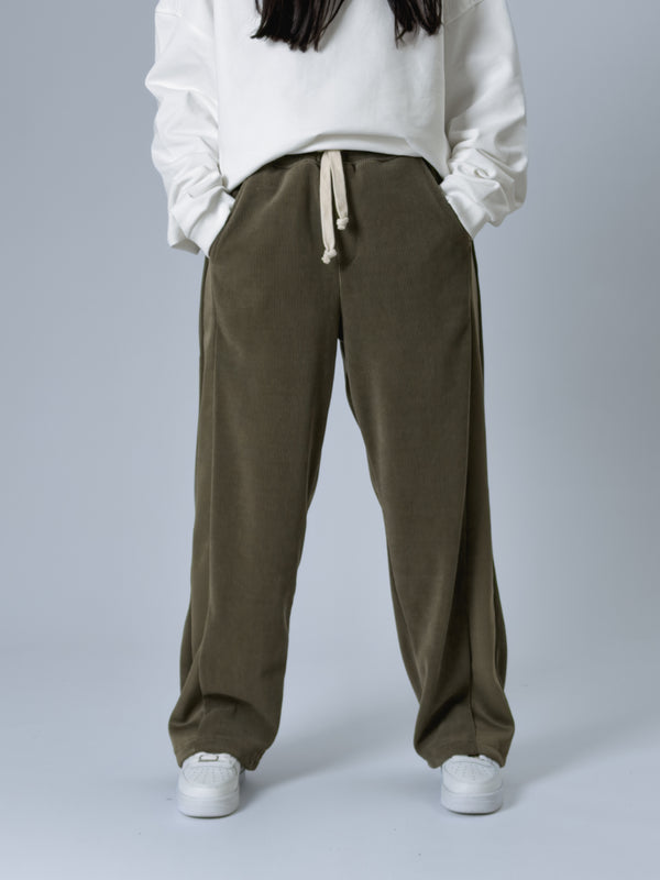 Oversize Haki Kadın Baggy Eşofman COC2533