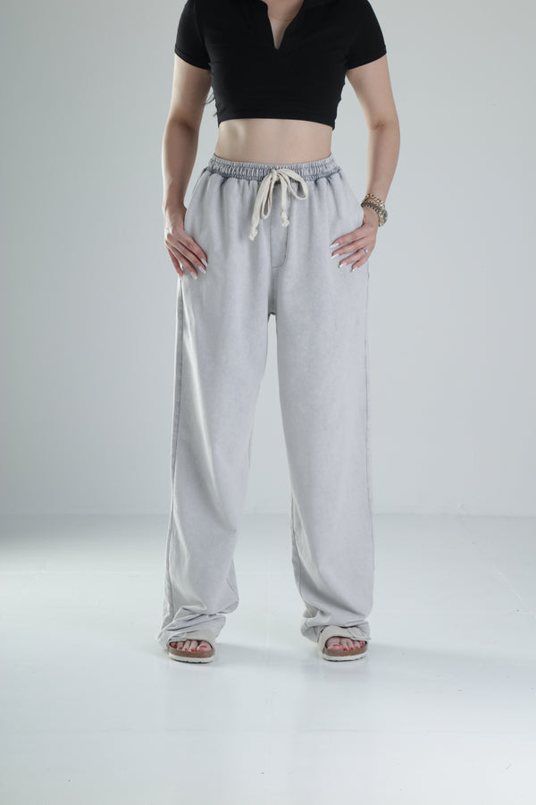 Oversize Yıkamalı Gri Eşofman COC1316