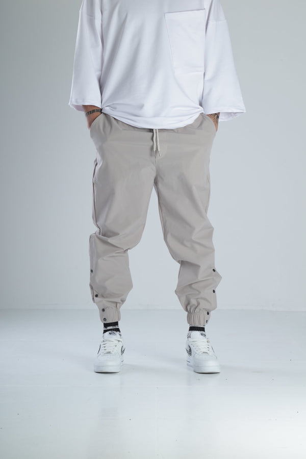 Paça Detaylı Bej Jogger Pantolon COC2077