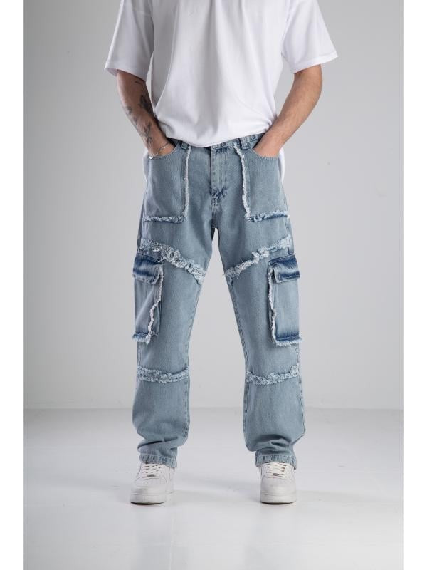 Premium Kalite Mavi Baggy Pantolon COC1926