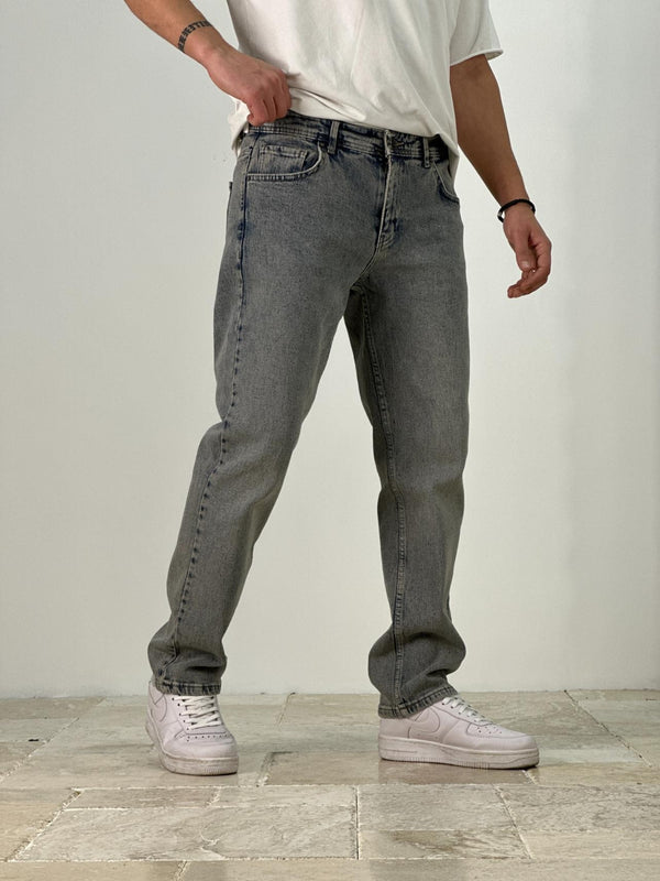 Premium Kalite Regular Kalıp Lacivert Zeminli Likralı Kot Pantolon COC1936