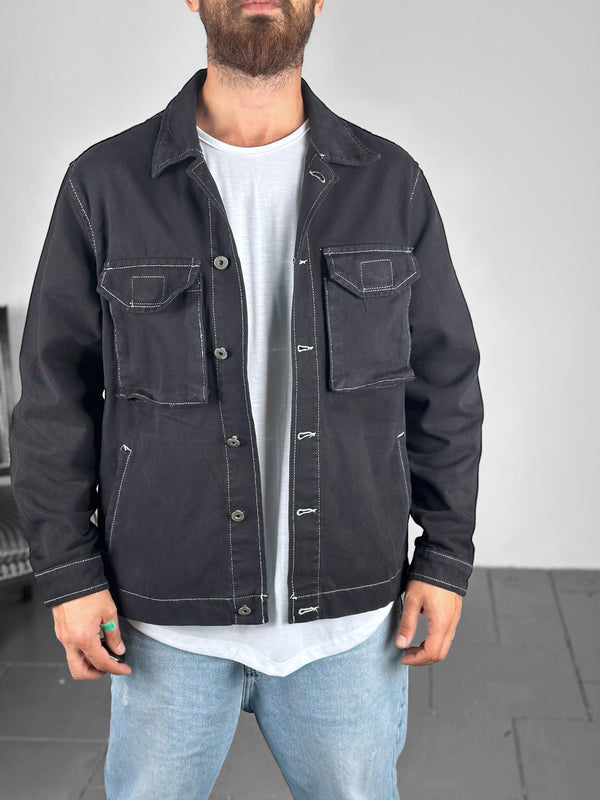 Premium Kalite Siyah Kot Ceket COC1939