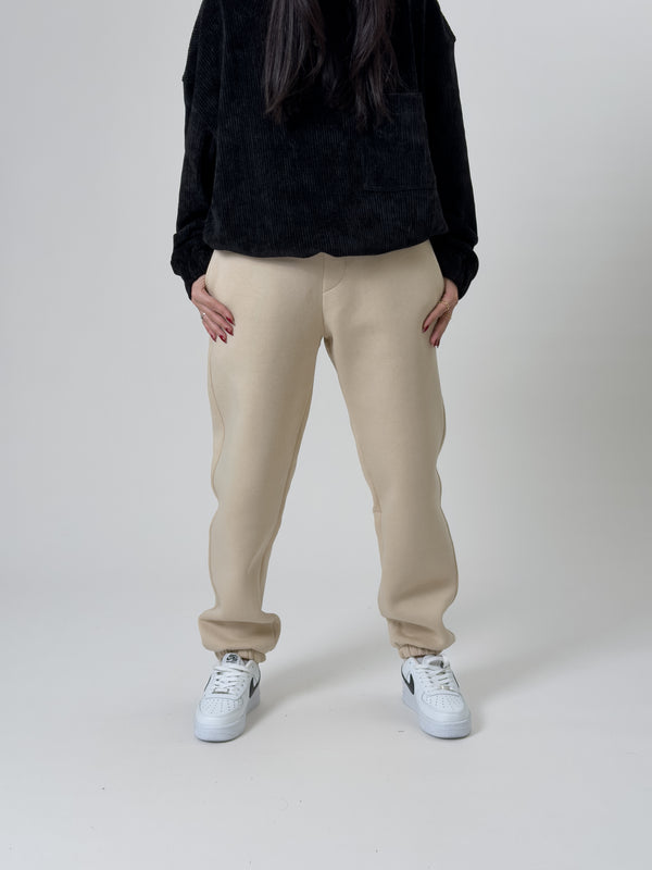 Şardonlu Bej Kadın Jogger Eşofman COC2536