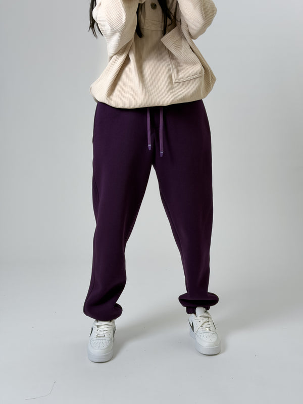 Şardonlu Mor Kadın Jogger Eşofman COC2541