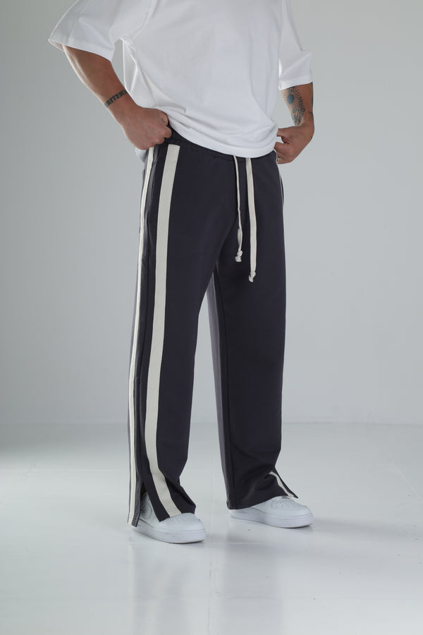 Şeritli Yırtmaç Detaylı Antrasit Eşofman COC1498