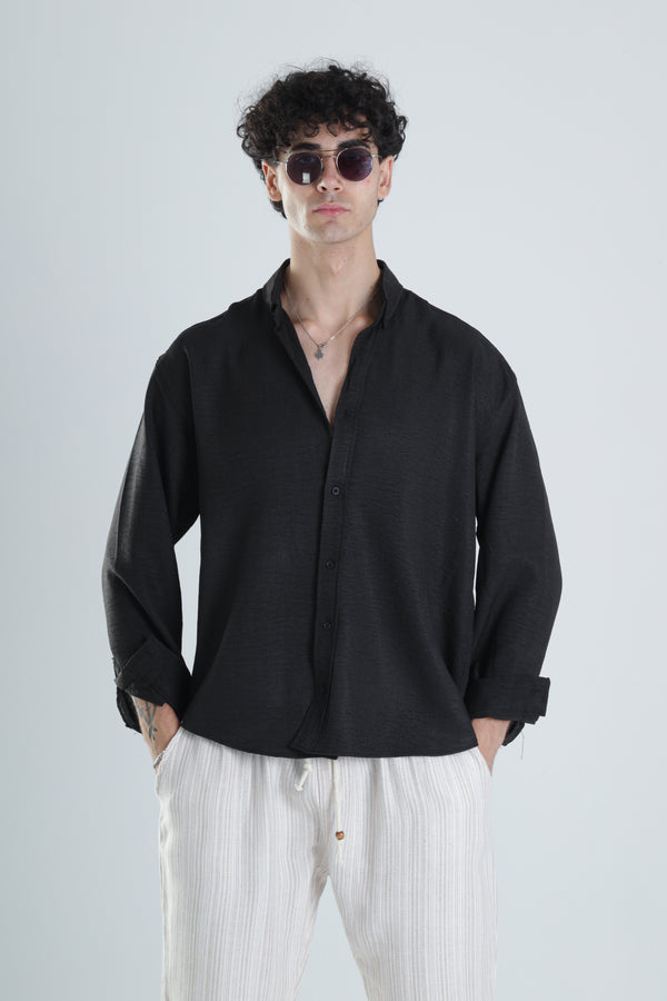 Siyah Pamuk Gömlek COC1364