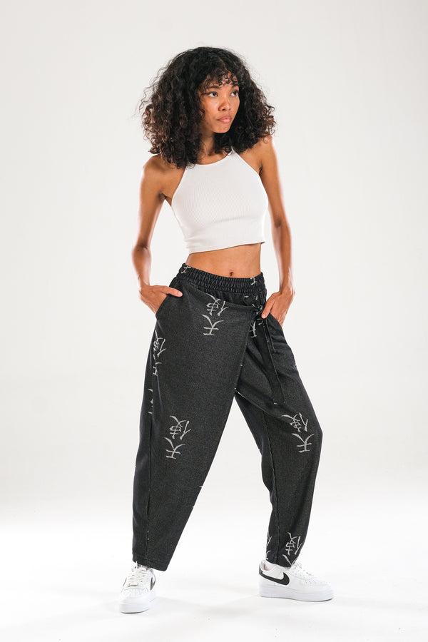 Tasarım Chinese Kemerli Pantolon COC1144