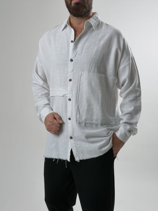 Tasarım Erkek Beyaz Gömlek COC2613