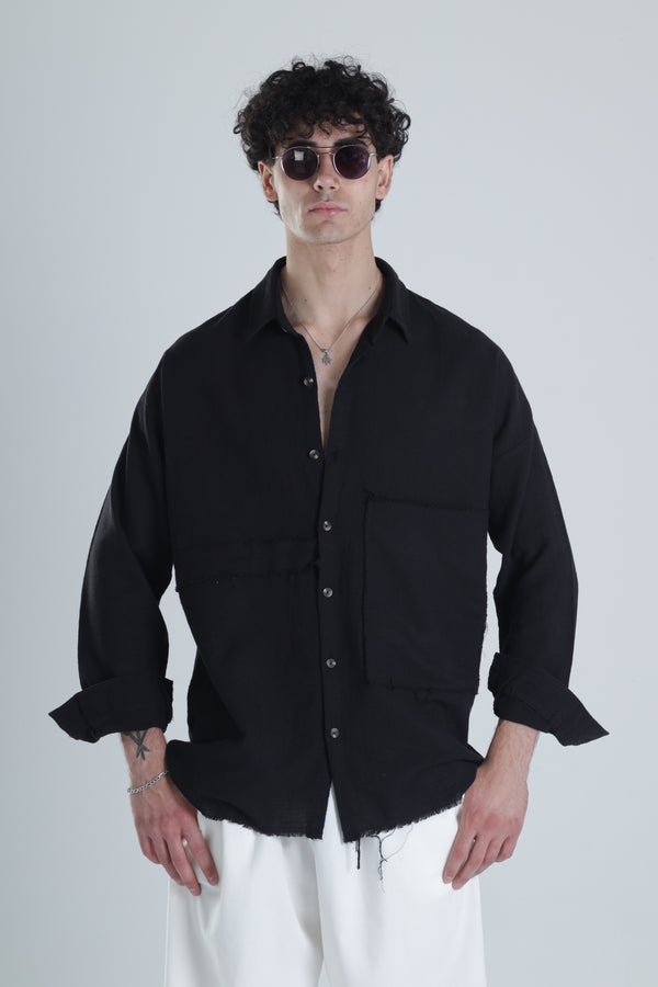 Tasarım Siyah Gömlek COC1203
