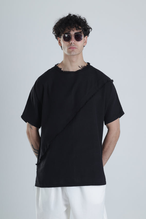 Tasarım Siyah T-Shirt COC1204