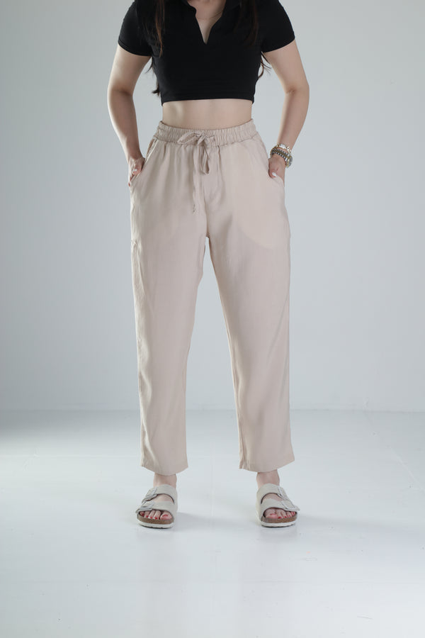 Tensel Kumaş Bej Pantolon COC1319