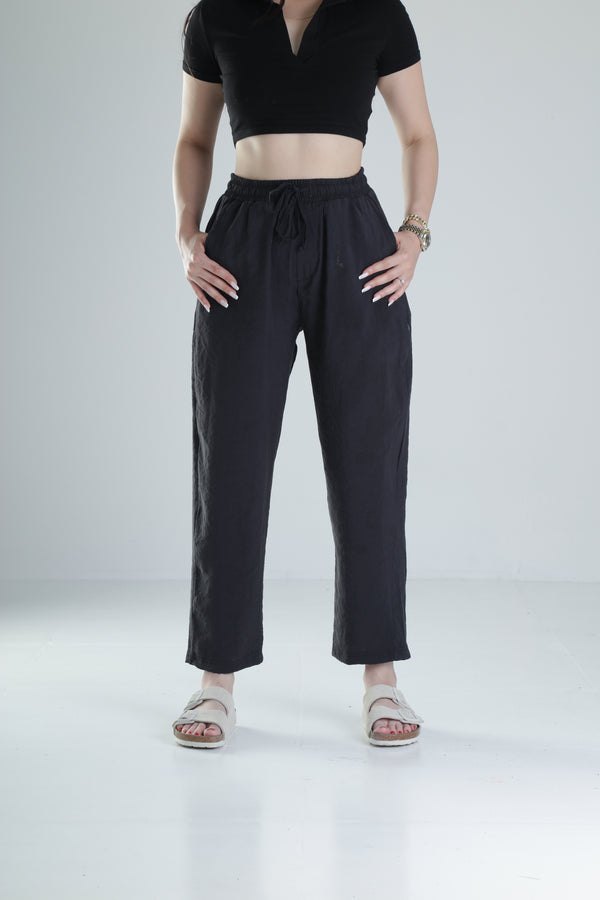 Tensel Kumaş Siyah Pantolon COC1321