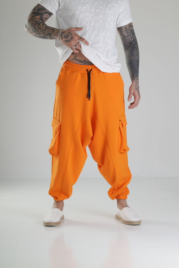 Turuncu Kargo Cepli Şalvar Jogger COC1819